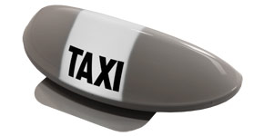 Lampa TAXI BANAN XL LED dzielona z magnesem - Kliknij obrazek, aby zamkn