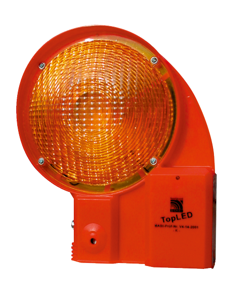 Lampa zmierzchowa Top LED- z jednostronnym kloszem czerwonym