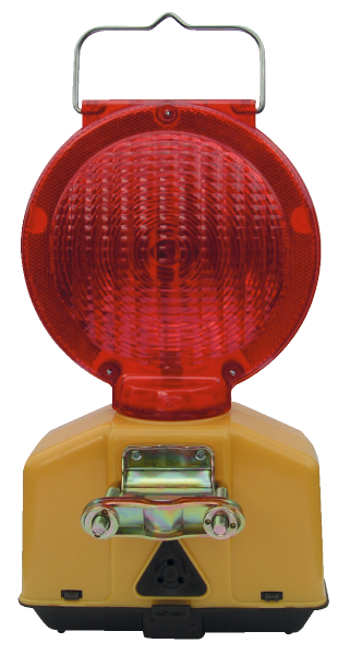 Lampa zmierzchowa Bau LED - czerwona z zamkiem secura